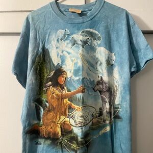 Vintage Native American Wolf Tee